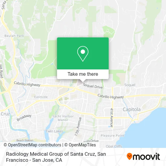 Radiology Medical Group of Santa Cruz map