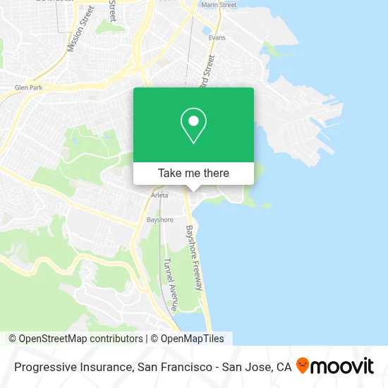 Progressive Insurance map