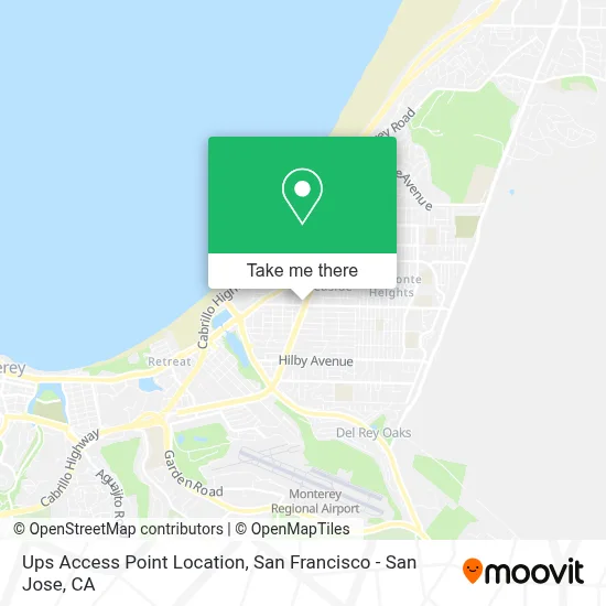 Ups Access Point Location map
