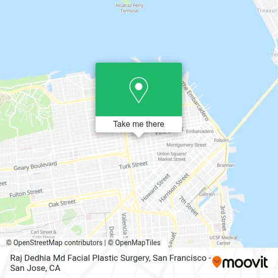 Raj Dedhia Md Facial Plastic Surgery map