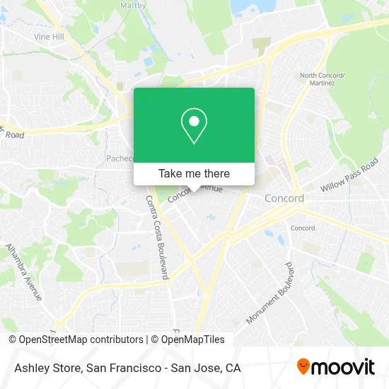 Ashley Store map