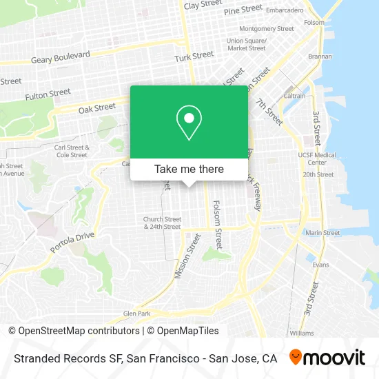Stranded Records SF map