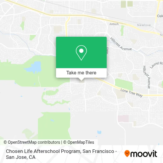 Chosen Life Afterschool Program map