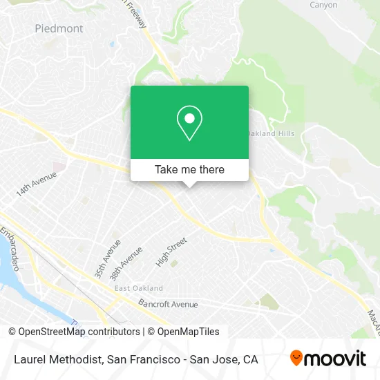 Laurel Methodist map