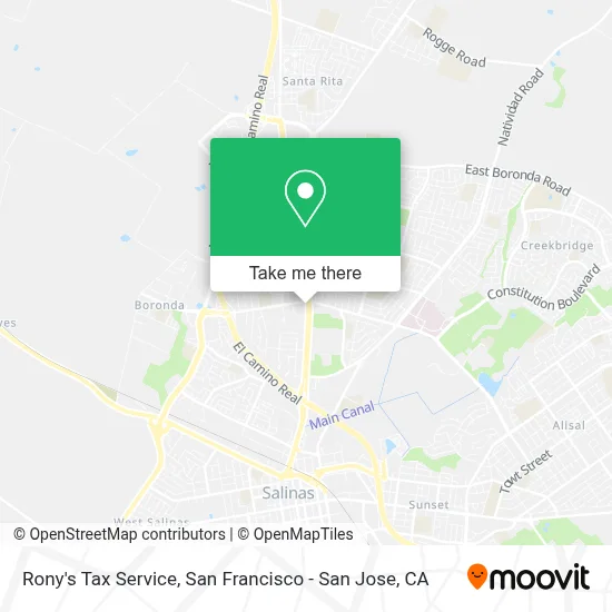 Rony's Tax Service map