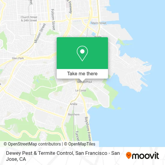 Dewey Pest & Termite Control map