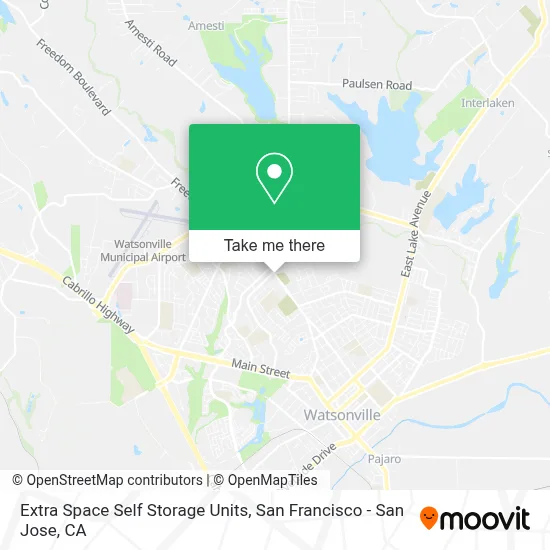 Extra Space Self Storage Units map