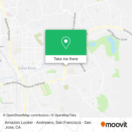 Amazon Locker - Andreano map