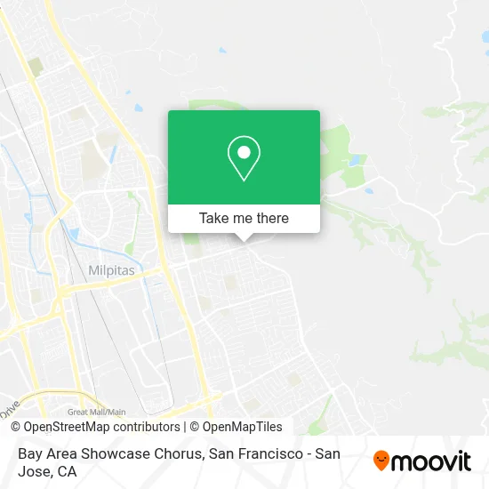 Bay Area Showcase Chorus map