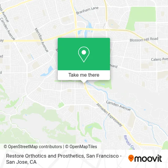 Restore Orthotics and Prosthetics map