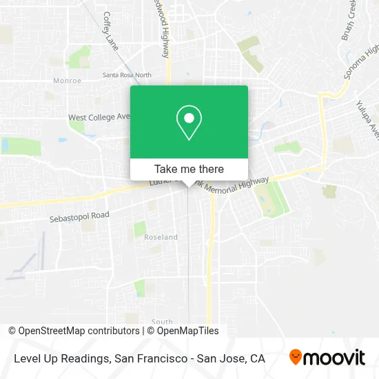 Level Up Readings map