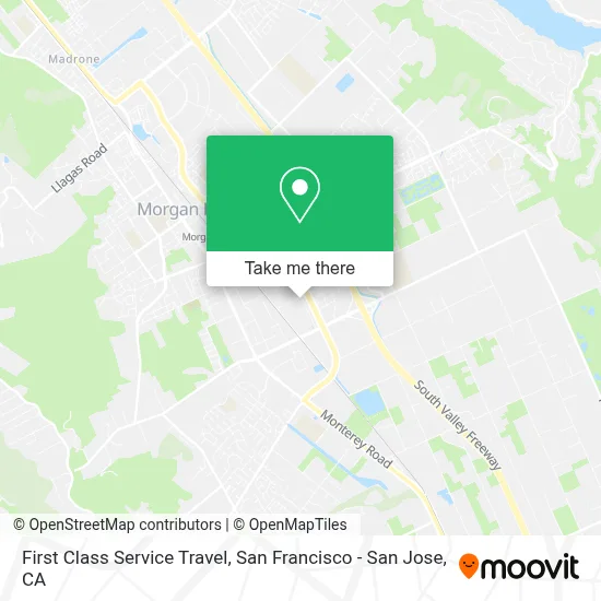 First Class Service Travel map