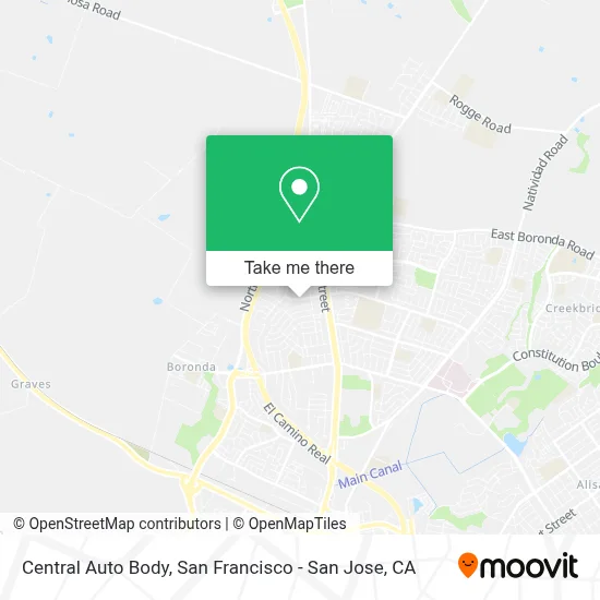Central Auto Body map