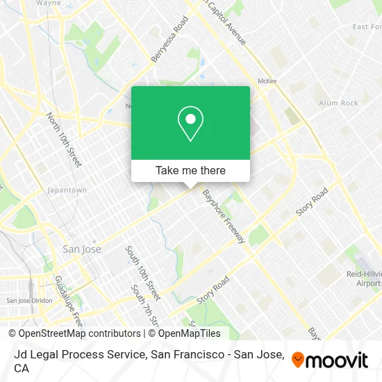 Jd Legal Process Service map
