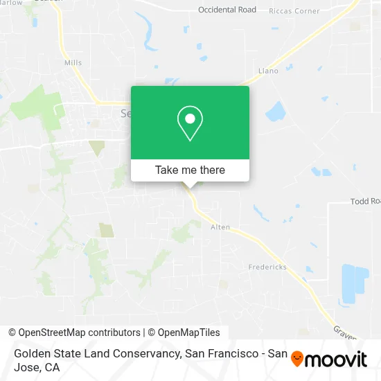 Golden State Land Conservancy map
