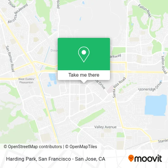 Harding Park map