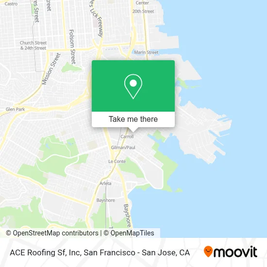 ACE Roofing Sf, Inc map
