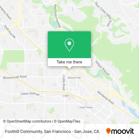 Foothill Community map