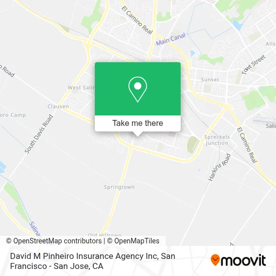 David M Pinheiro Insurance Agency Inc map