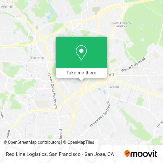 Red Line Logistics map