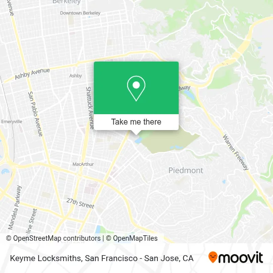 Keyme Locksmiths map