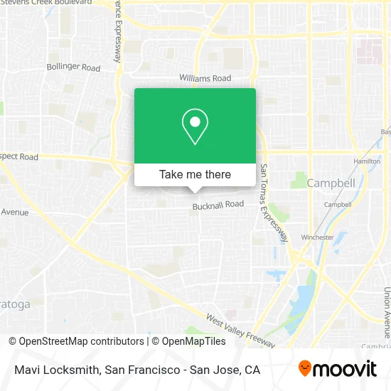 Mavi Locksmith map