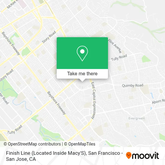 Finish Line (Located Inside Macy'S) map