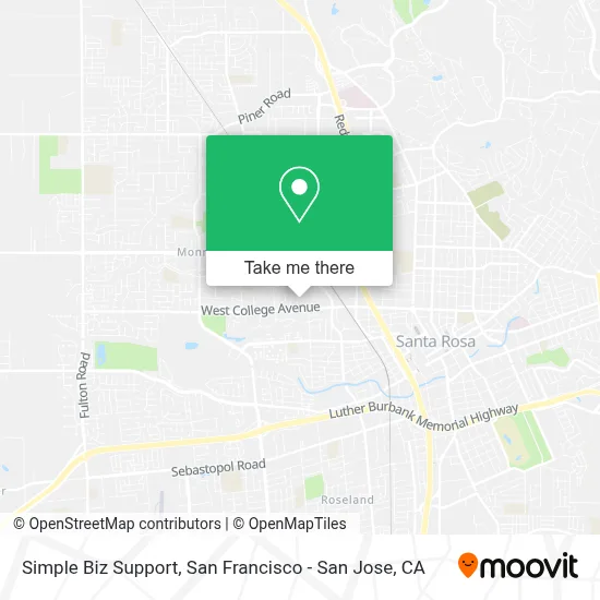 Simple Biz Support map