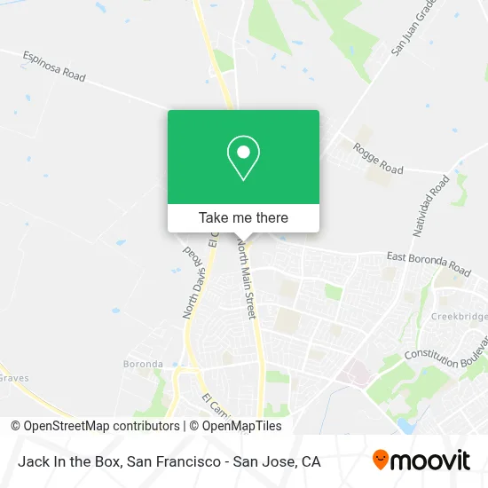 Jack In the Box map