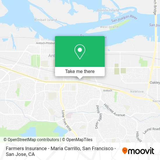 Farmers Insurance - Maria Carrillo map
