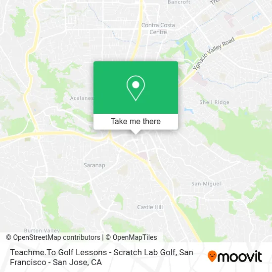 Teachme.To Golf Lessons - Scratch Lab Golf map