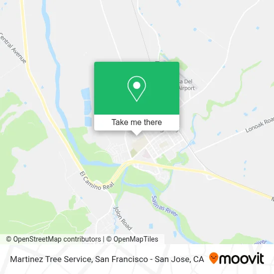 Martinez Tree Service map