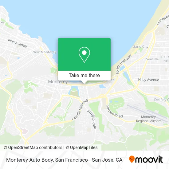 Monterey Auto Body map