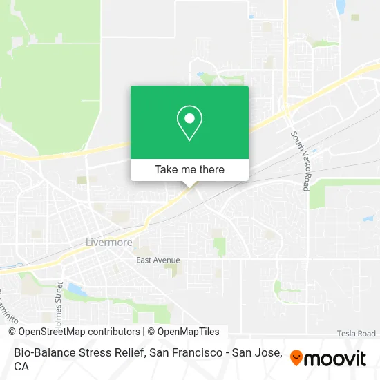 Bio-Balance Stress Relief map