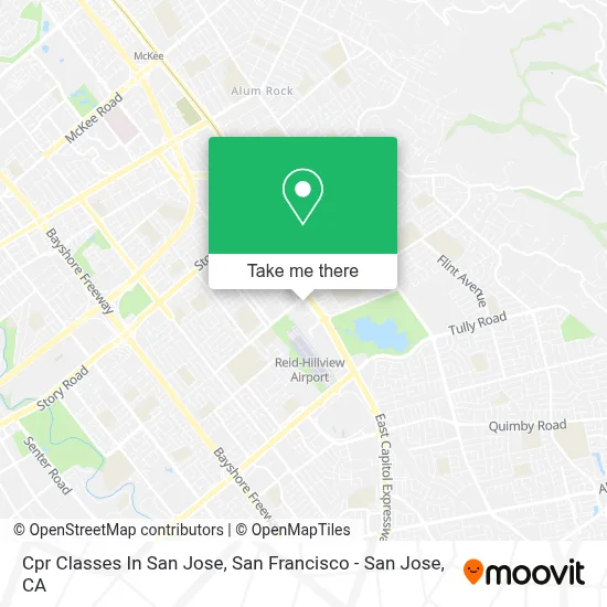 Cpr Classes In San Jose map