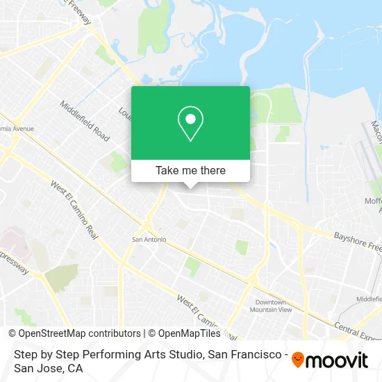 Step by Step Performing Arts Studio map