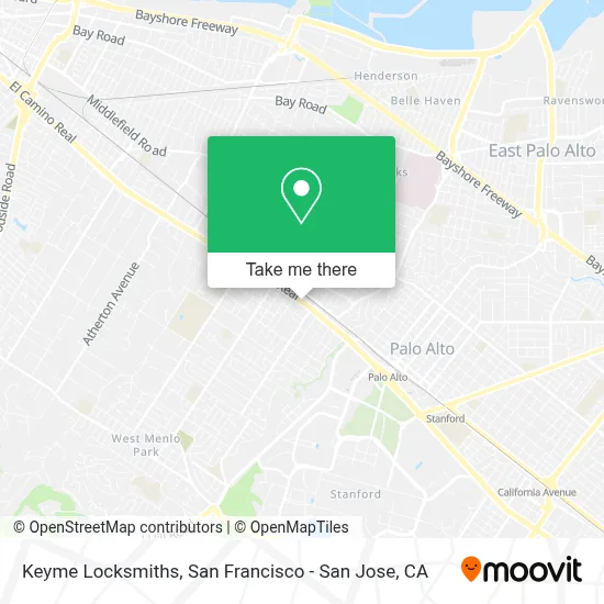 Keyme Locksmiths map
