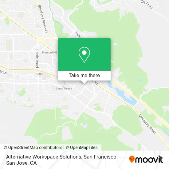 Alternative Workspace Solutions map