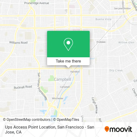 Ups Access Point Location map