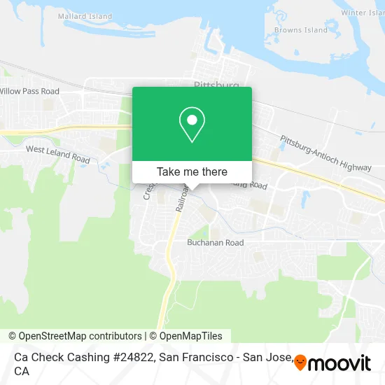 Ca Check Cashing #24822 map