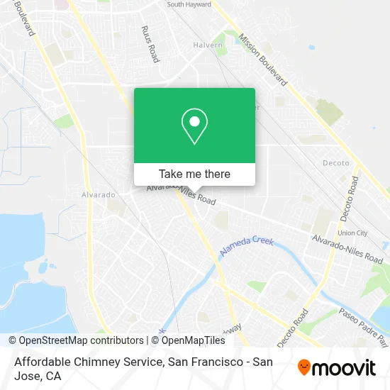 Affordable Chimney Service map