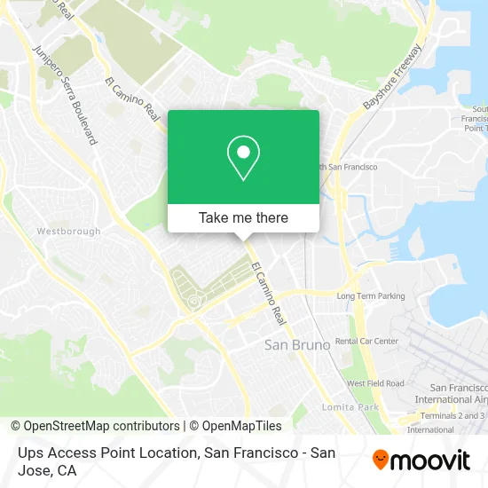 Ups Access Point Location map
