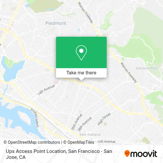Ups Access Point Location map