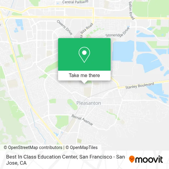 Best In Class Education Center map