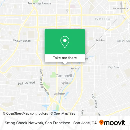 Smog Check Network map