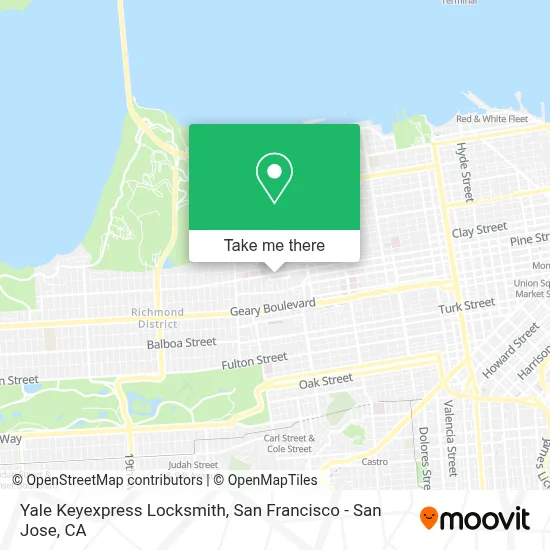 Yale Keyexpress Locksmith map