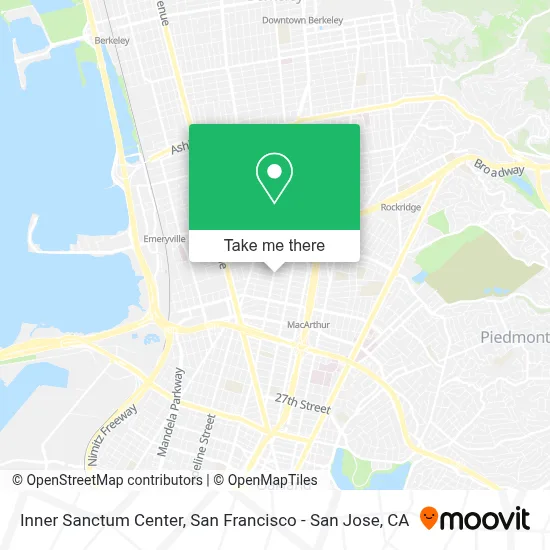 Inner Sanctum Center map