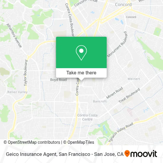 Geico Insurance Agent map