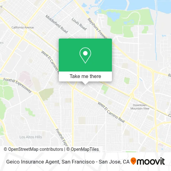 Geico Insurance Agent map