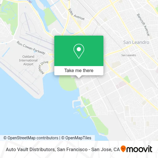 Auto Vault Distributors map